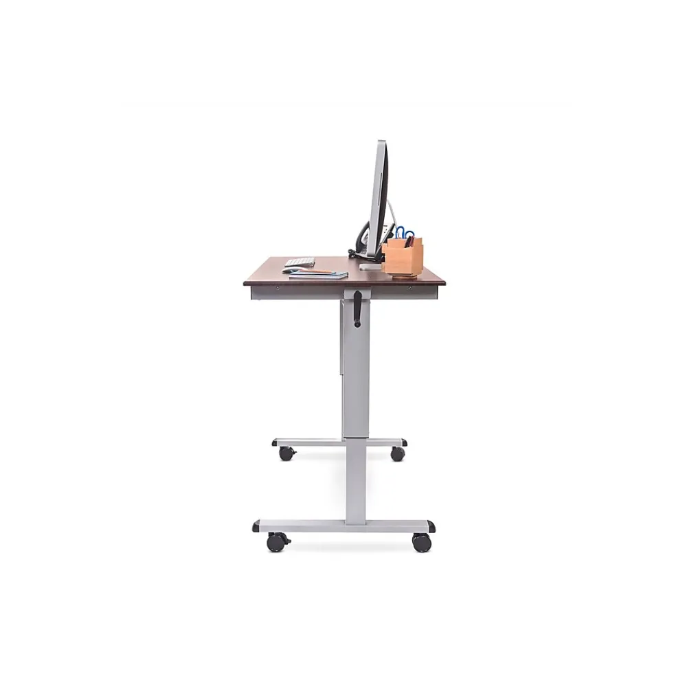 Standing Desks*Luxor 48"W Adjustable Desk, Laminate Wood (STANDUP-CF48-DW)