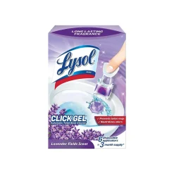 Click Gel Toilet Bowl Cleaner, Lavender Fields, 6/Pack (192008906000)<Lysol