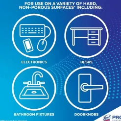 Disinfecting Wipes, Lemon and Lime Blossom, 35 Wipes/Canister, (81145)<Lysol Discount