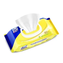 Disinfecting Wipes, Lemon & Lime Blossom Scent, 80 Wipes/Flat Pack (1920099716)<Lysol Clearance