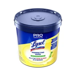 Pro Disinfecting Wipes, Lemon & Lime Blossom Scent, 800 Wipes/Canister, 2 Canisters/Carton (19200-99856CT)<Lysol Hot
