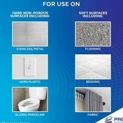 Professional Cleaner Disinfectant Spray, Crisp Linen Scent, 19 Oz., 12/Carton (36241-74828)<Lysol Discount