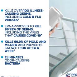 Professional Cleaner Disinfectant Spray, Crisp Linen Scent, 19 Oz., 12/Carton (36241-74828)<Lysol Discount