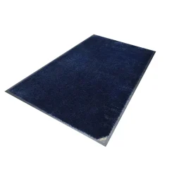 M + A Matting Plush Commercial Wiper Floor Mat, 4.92' x 2.92', Deeper Navy (1805135590)