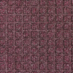 M + A Matting WaterHog Squares Commercial Wiper/Scraper Entrance Floor Mat, 6' x 10', Bordeaux (20060610170)
