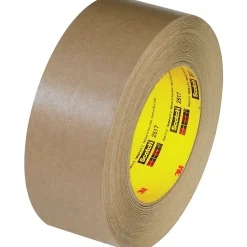 Sale Scotch 3M 2517 Flatback Tape, 6.5 Mil, 1 1/2" x 60 yds., Kraft, 12/Case (T946251712PK)