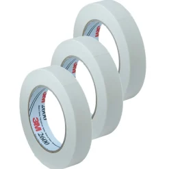Best 3M 2 in x 60 yds., Masking Tape, White, 3 Rolls (MMM260048A-3)