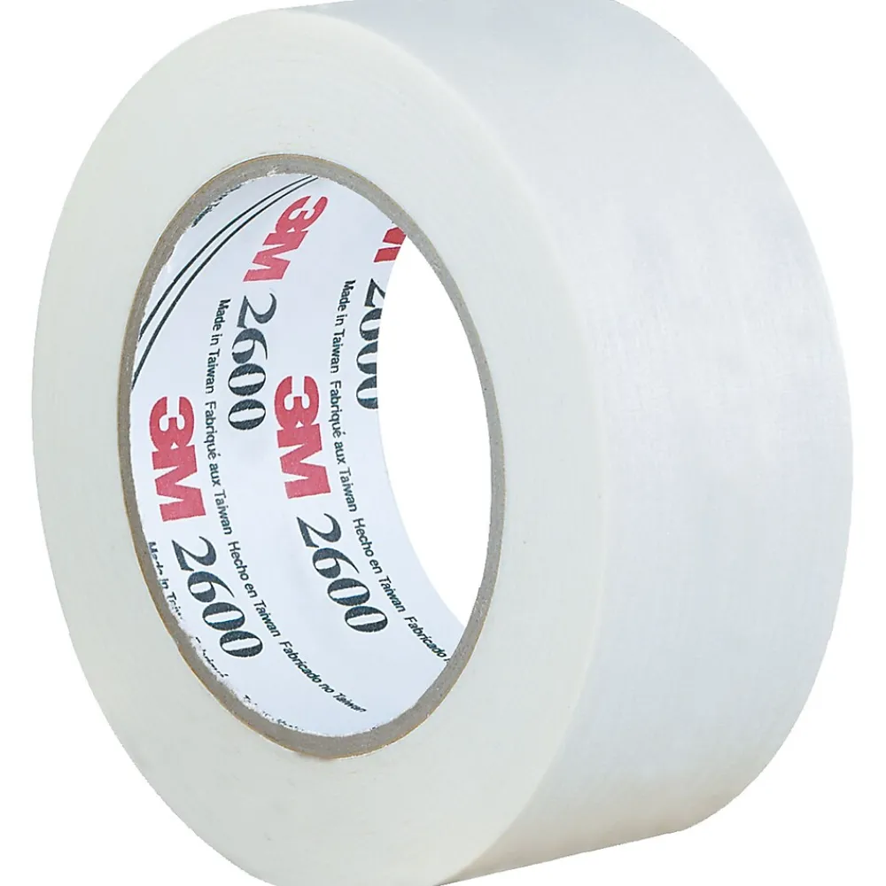 Best 3M 2600 Masking Tape, 4.4 Mil, 2" x 60 yds., White, 12/Case (T93726012PK)