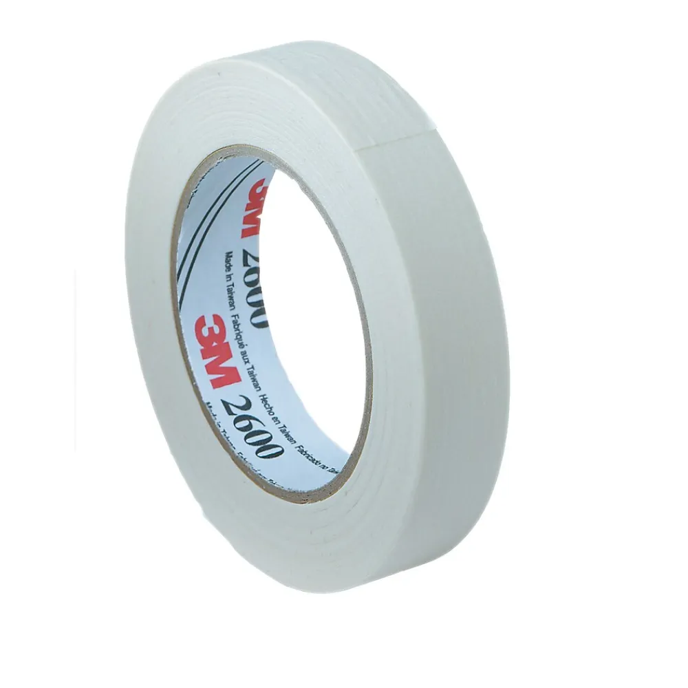 Clearance 3M 0.75" x 60 yds Masking Tape, White, 12 Rolls (MMM260018A-12)