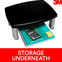 Discount 3M Adjustable Monitor Stand, Holds up to 80 lbs. Height Adjustable From 1 in. to 5 7/8 in. (MS80B)