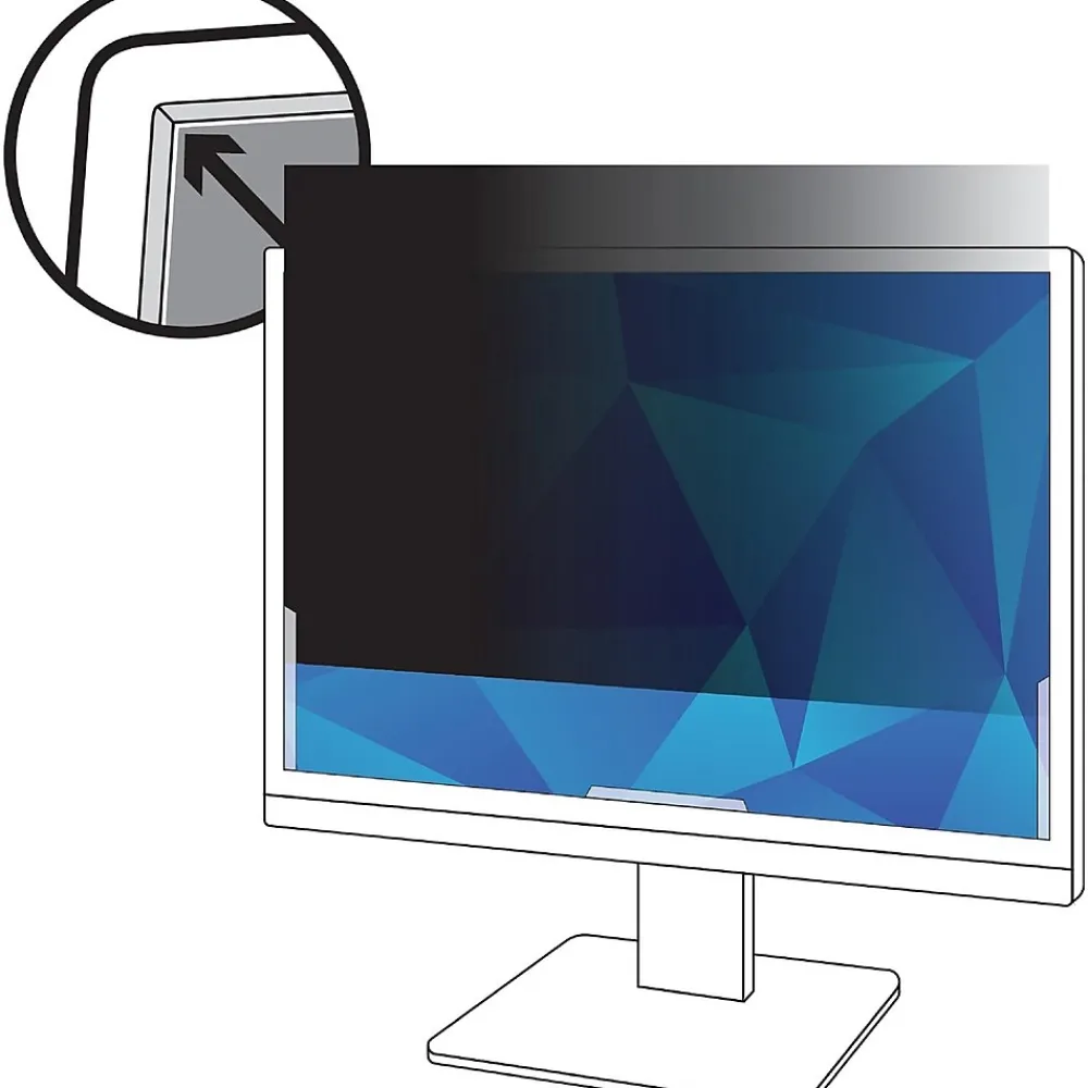 Anti-Glare Filter for 27" Widescreen Monitor, 16:9 Aspect Ratio (AG270W9B)<3M