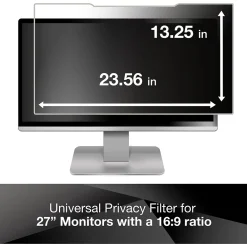 Anti-Glare Filter for 27" Widescreen Monitor, 16:9 Aspect Ratio (AG270W9B)<3M