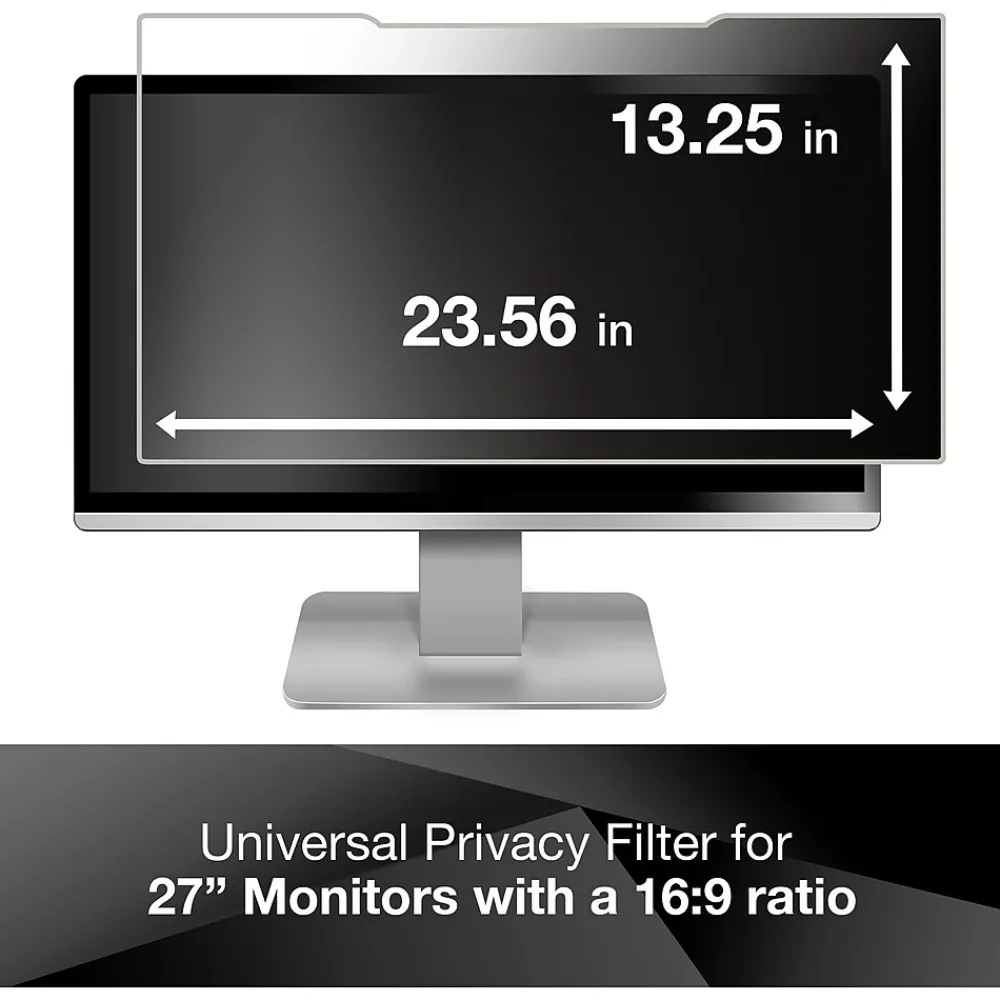 Anti-Glare Filter for 27" Widescreen Monitor, 16:9 Aspect Ratio (AG270W9B)<3M