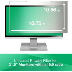 Anti-Glare Filter for 21.5" Widescreen Monitor, 16:9 Aspect Ratio (AG215W9B)<3M Discount