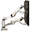 Clearance 3M ™ Dual Monitor Arm, Grab Monitor to Adjust Height, Tilt, Swivel, Rotate, Holds Monitors Up to 20 lbs. and ≤27" (MA265S)