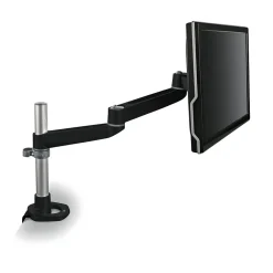 Sale 3M Dual-Swivel Monitor Arm, Up to 24" Monitor, Holds Up to 30 lbs., Black (MA140MB)