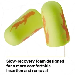E-A-R 3M soft Yellow Neon Blasts Earplugs, Uncorded, Poly Bag, Regular Size, 200 Pairs/Case (312-1252)