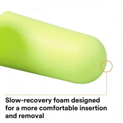 3M E-A-Rsoft Yellow Neons Earplugs 312-1250, Uncorded, Poly Bag, 200 Pairs/Case (312-1250)