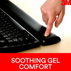 Best 3M Gel Non-Skid Wrist Rest for Keyboards, Black (WR309LE)