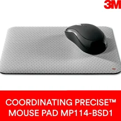 Clearance 3M Gel Wrist Rest for Mouse, Black, Easy to Clean Cover, Anti-microbial Product Protection (WR305LE)