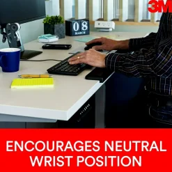 Sale 3M ™ Gel Wrist Rest for Standing Desks, Non-Slip Back, Black (WR200B)