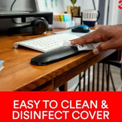 Clearance 3M Gel Wrist Rest with Platform for Keyboard, Non-Skid Base, Gray (WR420LE)