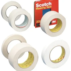 Scotch 3M General Purpose Masking Tape, 3" Core Size, 1 1/2" x 60 Yards (243112)