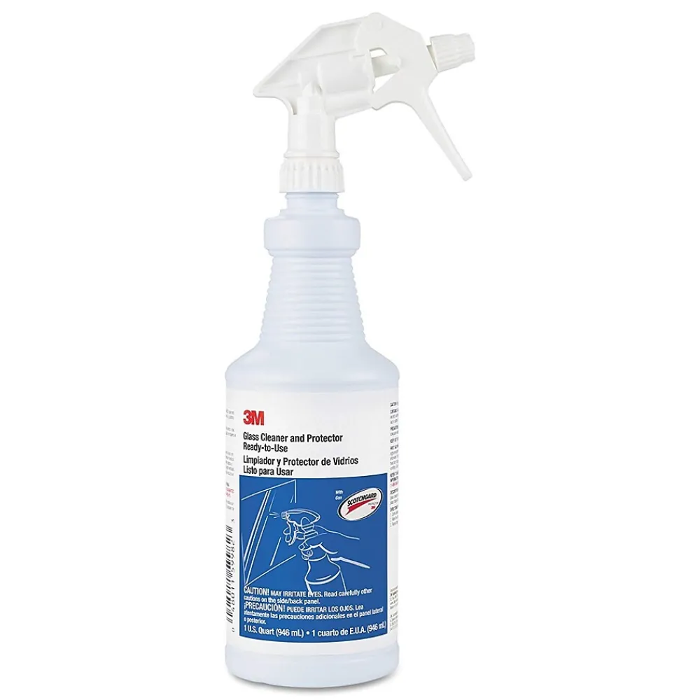 ™ Glass Cleaner and Protector with Scotchgard, 32 oz., 12/PK (85788NEW)<3M Outlet