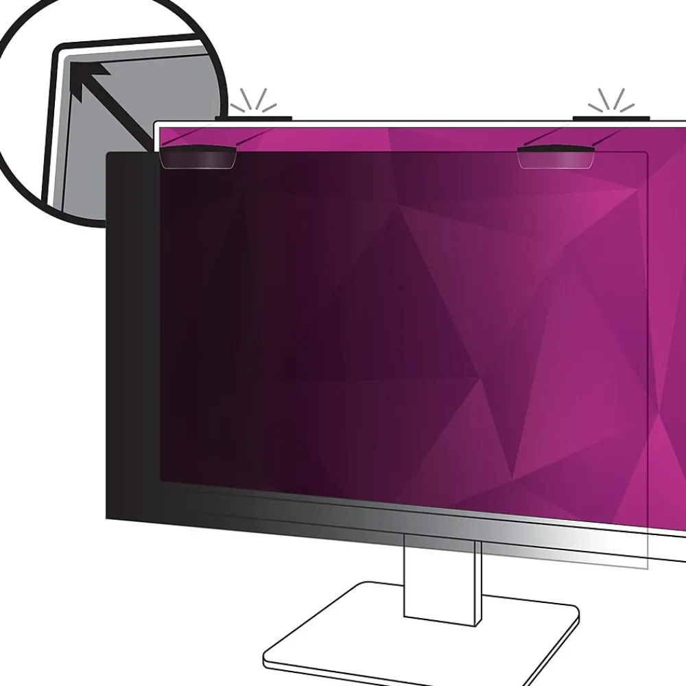 ™ High Clarity Privacy Filter for 23.8 in Full Screen Monitor with ™ COMPLY™ Magnetic Attach, 16:9, (HC238W9E)<3M Hot