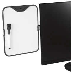 Dry Erase*3M ™ Monitor Whiteboard with Document Clip, Black (MWB100B)