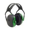3M Occupational Health & Env Safety Over-the-Head Earmuffs Black & Green Each