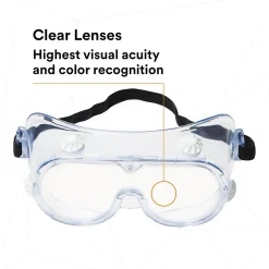 3M Safety Splash Goggle 334, Clear Lens (40660)
