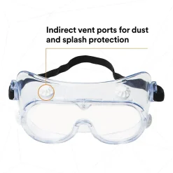 3M Safety Splash Goggle 334, Clear Lens (40660)