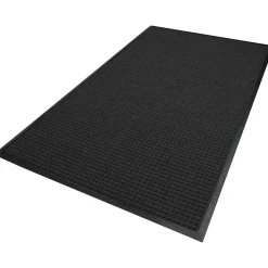 M + A Matting M+A Matting WaterHog Squares Classic Mat, smooth, 4' x 6', Charcoal (2005446170)