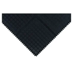 M + A Matting M+A Matting Hog Heaven III Comfort Anti-Fatigue Mat, 3.32' x 3.32', Black Corner (447203100)