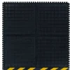 M + A Matting M+A Matting Hog Heaven III Comfort Anti-Fatigue Mat, 3' x 3.32', Black with Yellow Striped Border, Side (447204100)