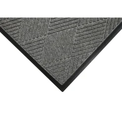 M + A Matting M+A Matting WaterHog Max Diamond Classic Mat, Universal Cleated, 4' x 6', Grey Ash (22957346070)