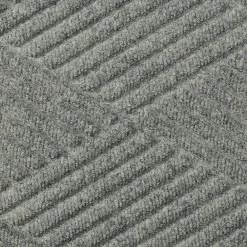 M + A Matting M+A Matting WaterHog Max Diamond Classic Mat, Universal Cleated, 3' x 5', Grey Ash (22957335070)
