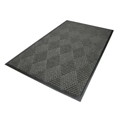 M + A Matting M+A Matting WaterHog Max Diamond Classic Mat, Universal Cleated, 3' x 5', Grey Ash (22957335070)