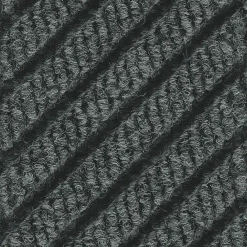 M + A Matting M+A Matting WaterHog Max Grand Diamond, Mat + One End, Universal Cleated, 3' x 10', Black Smoke (2220000000000)