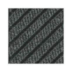 M + A Matting M+A Matting WaterHog Max Grand Diamond, Mat + One End, Universal Cleated, 4' x 10.5', Black Smoke (22248704105070)