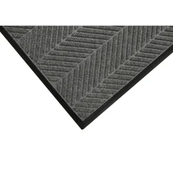 M + A Matting M+A Matting WaterHog Max Herringbone Classic Mat, Universal Cleated, 3' x 5', Grey Ash (22407335070)