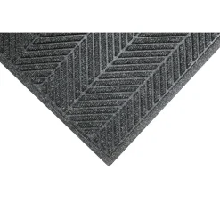 M + A Matting M+A Matting WaterHog Max Herringbone Fashion Mat, Universal Cleated, 3' x 5', Grey Ash (22417335070)