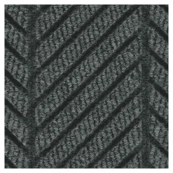 M + A Matting M+A Matting WaterHog Max Herringbone Fashion Mat, Universal Cleated, 3' x 5', Black Smoke (22417035070)