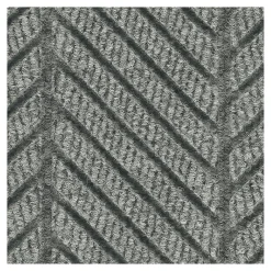 M + A Matting M+A Matting WaterHog Max Herringbone Classic Mat, Universal Cleated, 4' x 10', Grey Ash (224073410070)
