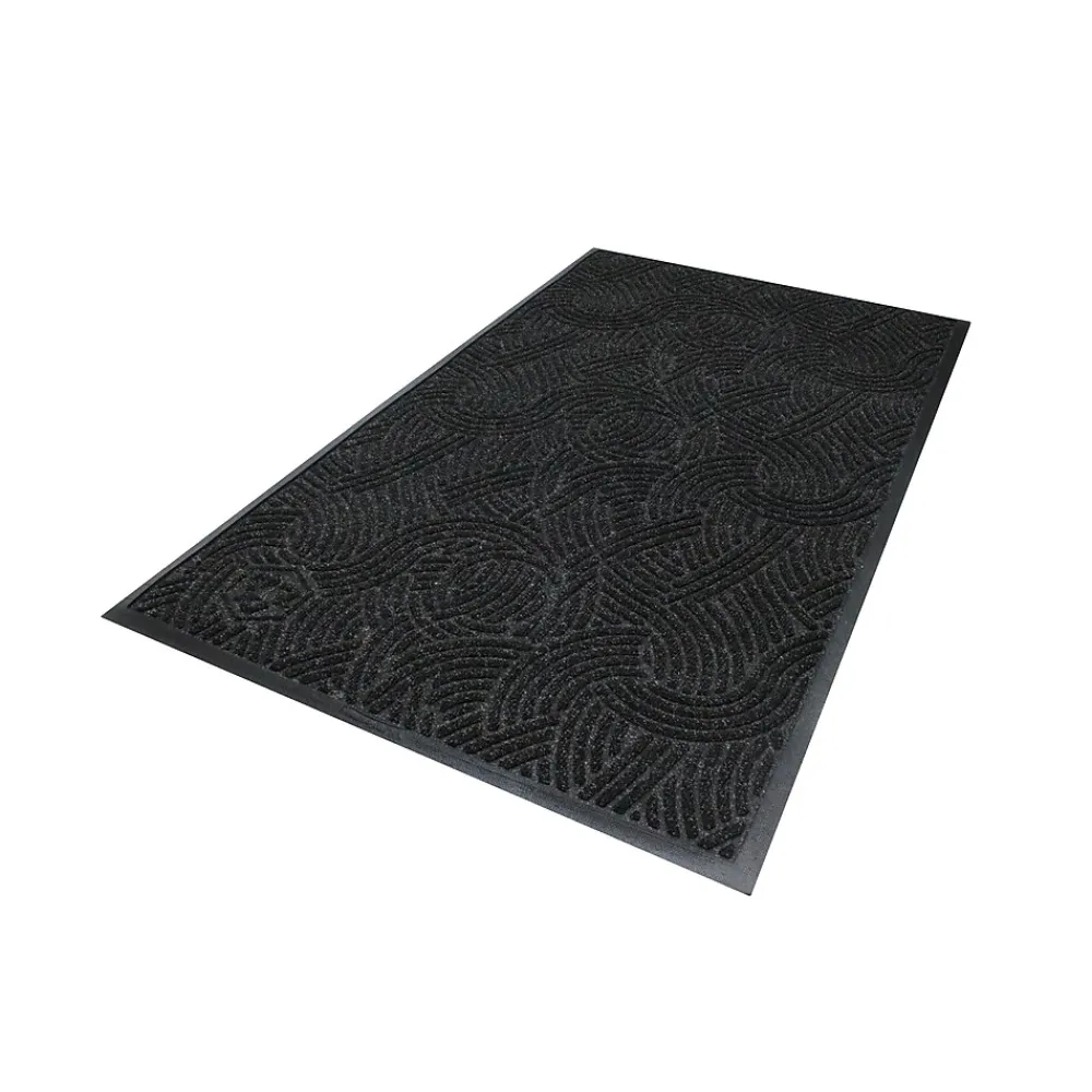 M + A Matting M+A Matting WaterHog Plus Indoor Mat, 2.92' x 4.83', Black Smoke (1857035090)