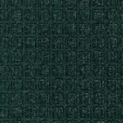 M + A Matting M+A Matting WaterHog Squares Fashion Mat, Universal Cleated, 6' x 20', Evergreen (28059620070)