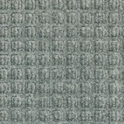 M + A Matting M+A Matting WaterHog Squares Fashion Mat, Universal Cleated, 6' x 20', Medium Grey (28057620070)