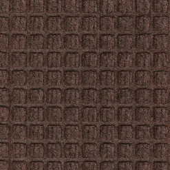 M + A Matting M+A Matting WaterHog Squares Fashion Mat, Universal Cleated, 6' x 20', Dark Brown (28052620070)