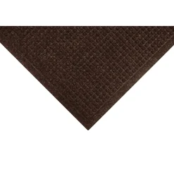 M + A Matting M+A Matting WaterHog Squares Fashion Mat, Universal Cleated, 4' x 10', Dark Brown (28052410070)